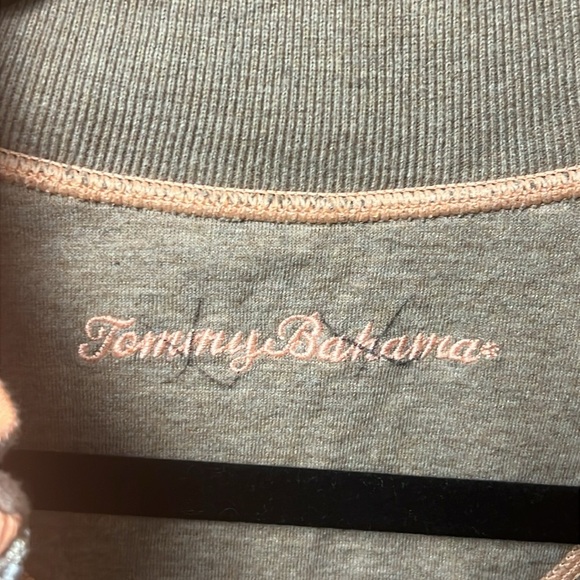 Tommy Bahama 1/4 Zip Pullover Sweater REVERSIBLE Flipside Mens Lg lightweight - Picture 7 of 10